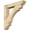 Ekena Millwork Merced Slat Rough Sawn Bracket w/ Offset Brace, Douglas Fir, 6"W x 30"D x 30"H BKT0604X30X30MRC06RDF - alternate 1